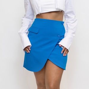 Miss Circle Asymmetrical Blazer Skirt NWT